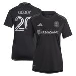 women8217s nashville sc anibal godoy adidas black 2023 man in black kit replica player jersey | San Jose Earthquakes Hats, Jerseys & MLS Apparel