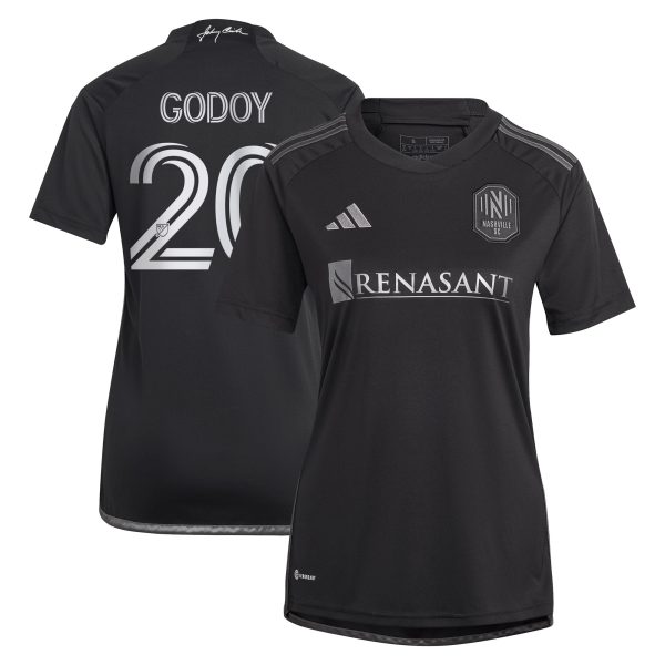 women8217s nashville sc anibal godoy adidas black 2023 man in black kit replica player jersey | San Jose Earthquakes Hats, Jerseys & MLS Apparel