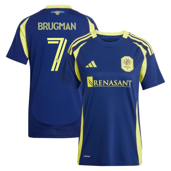 women8217s nashville sc gastón brugman adidas navy 2025 the heart of nashville kit replica player jersey | San Jose Earthquakes Hats, Jerseys & MLS Apparel