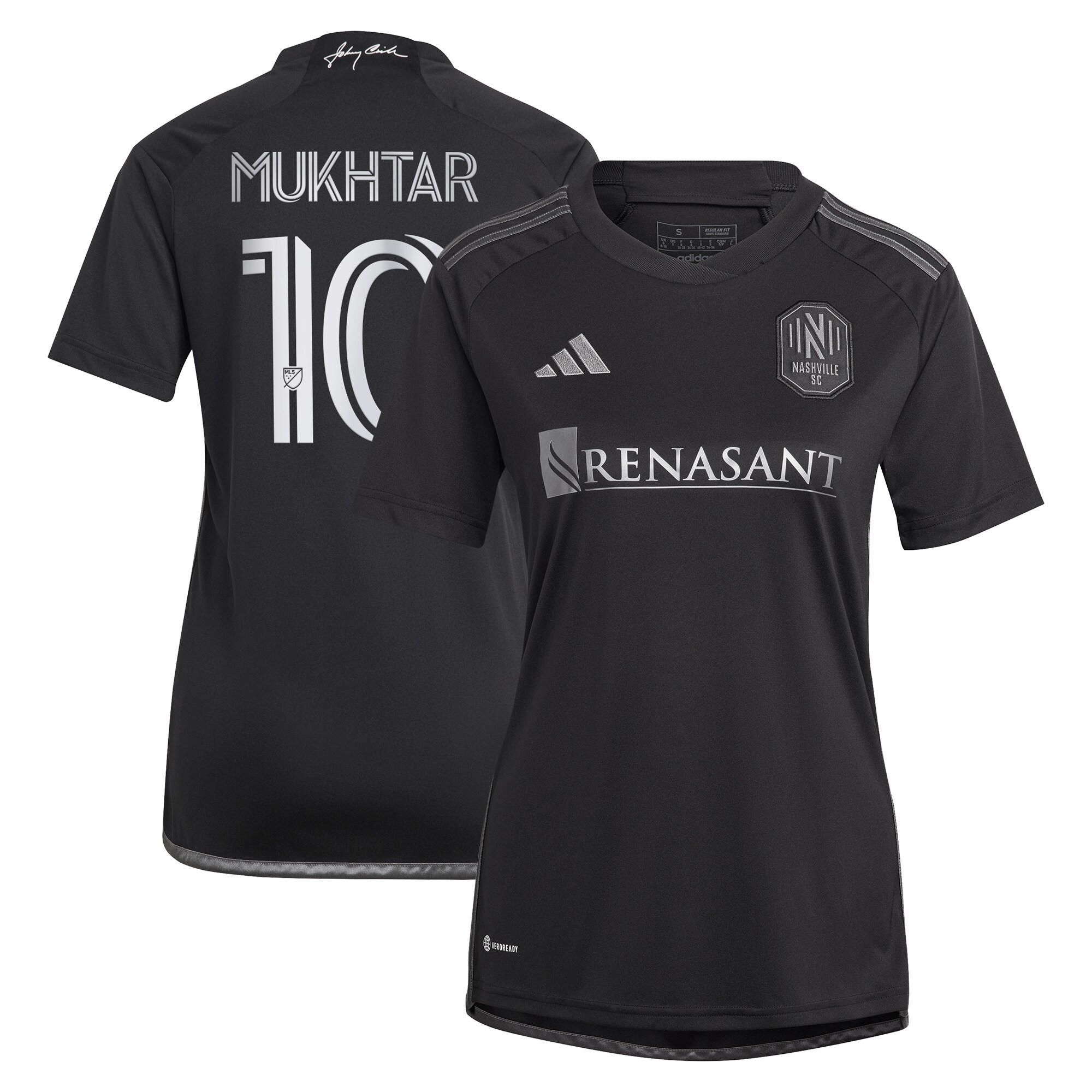 women8217s nashville sc hany mukhtar adidas black 2023 man in black kit replica player jersey | San Jose Earthquakes Hats, Jerseys & MLS Apparel