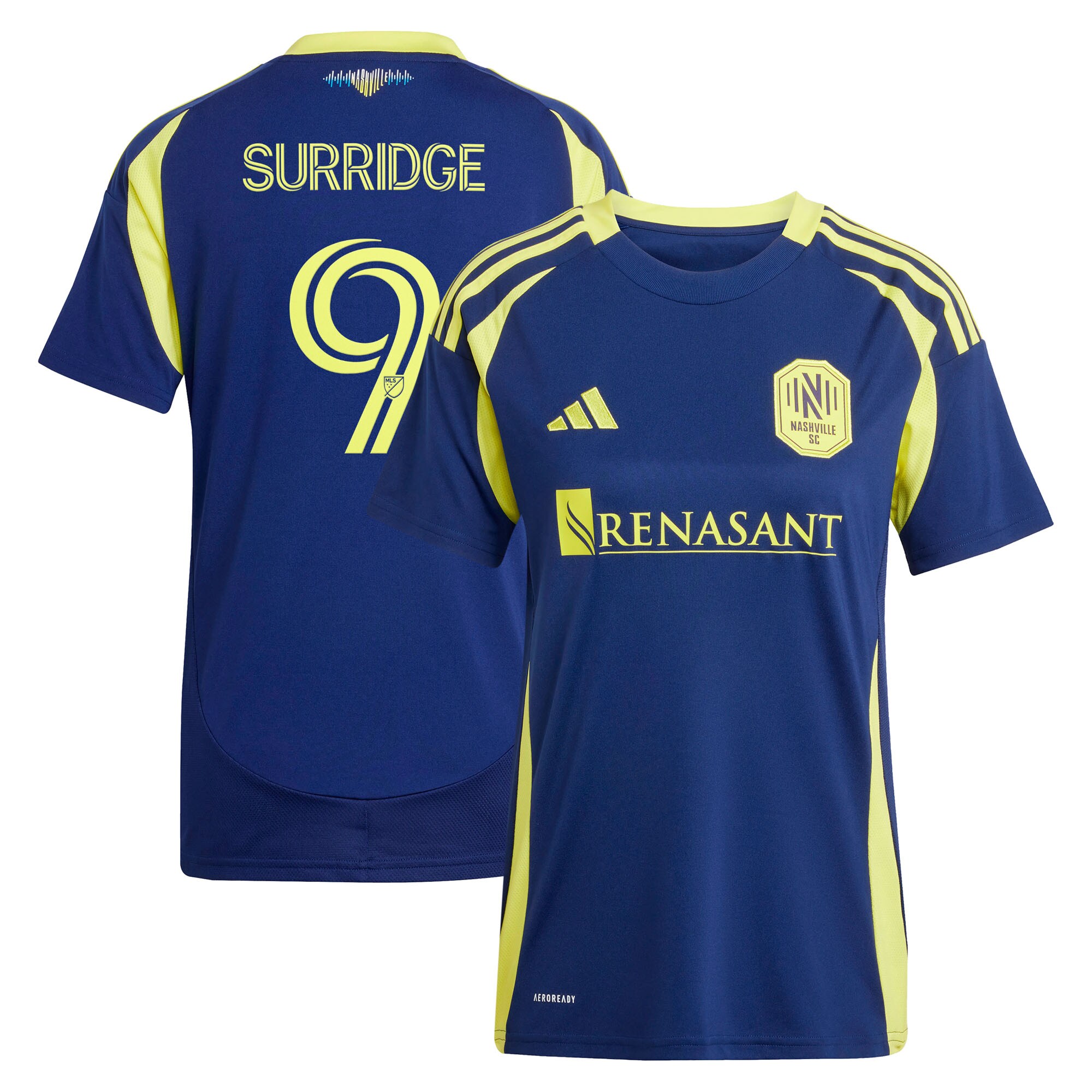 women8217s nashville sc sam surridge adidas navy 2025 the heart of nashville kit replica player jersey | San Jose Earthquakes Hats, Jerseys & MLS Apparel