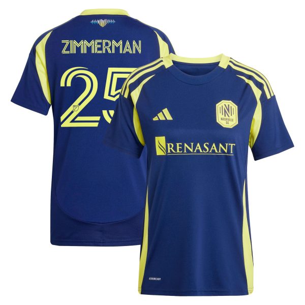 women8217s nashville sc walker zimmerman adidas navy 2025 the heart of nashville kit replica player jersey | San Jose Earthquakes Hats, Jerseys & MLS Apparel