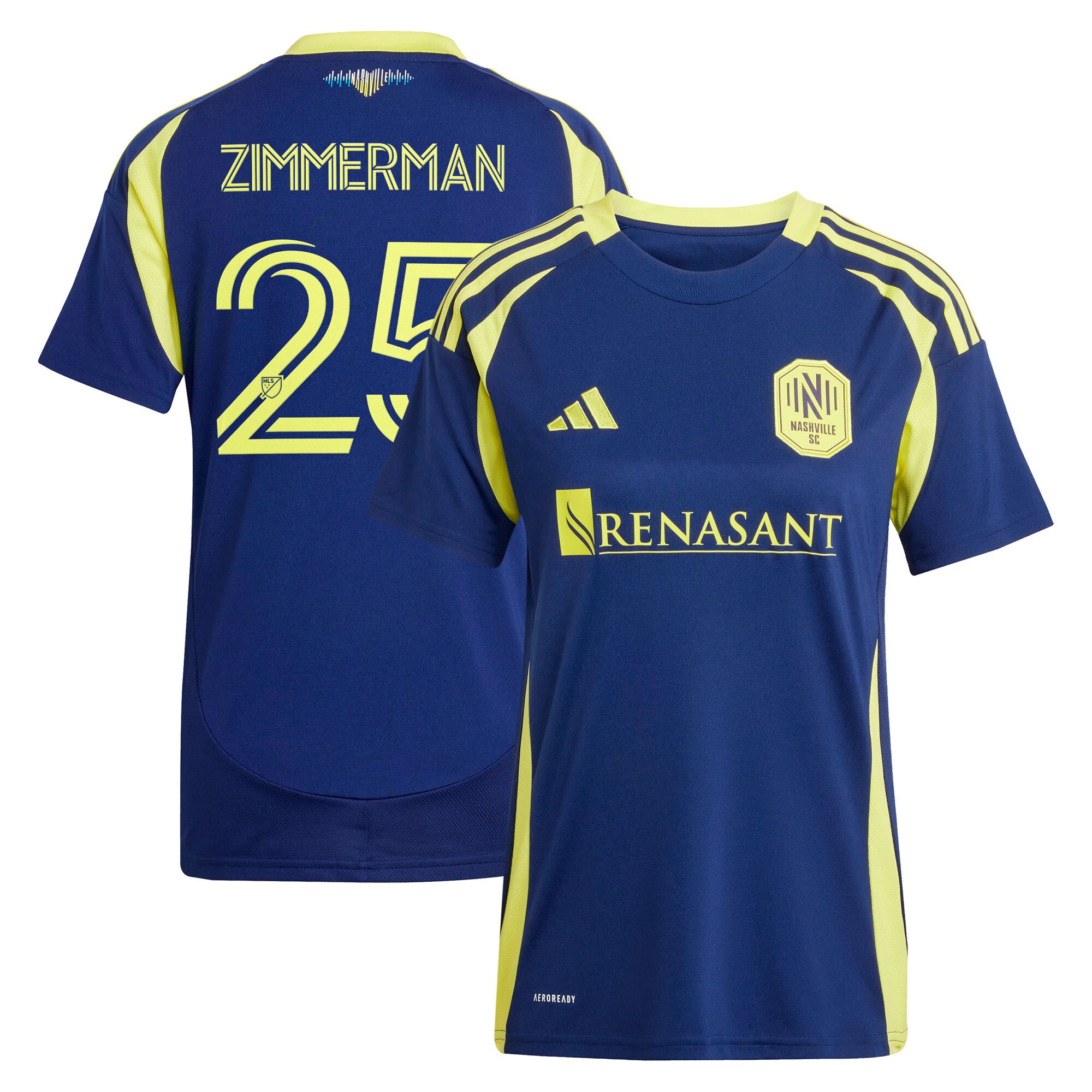 women8217s nashville sc walker zimmerman adidas navy 2025 the heart of nashville kit replica player jersey | San Jose Earthquakes Hats, Jerseys & MLS Apparel