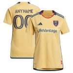 women8217s real salt lake adidas gold 2023 the beehive state kit replica custom jersey | San Jose Earthquakes Hats, Jerseys & MLS Apparel