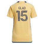 women8217s real salt lake justen glad adidas gold 2023 the beehive state kit replica player jersey | San Jose Earthquakes Hats, Jerseys & MLS Apparel