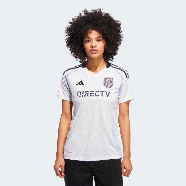 women8217s san diego fc adidas white 2025 woven into one replica jersey | San Jose Earthquakes Hats, Jerseys & MLS Apparel
