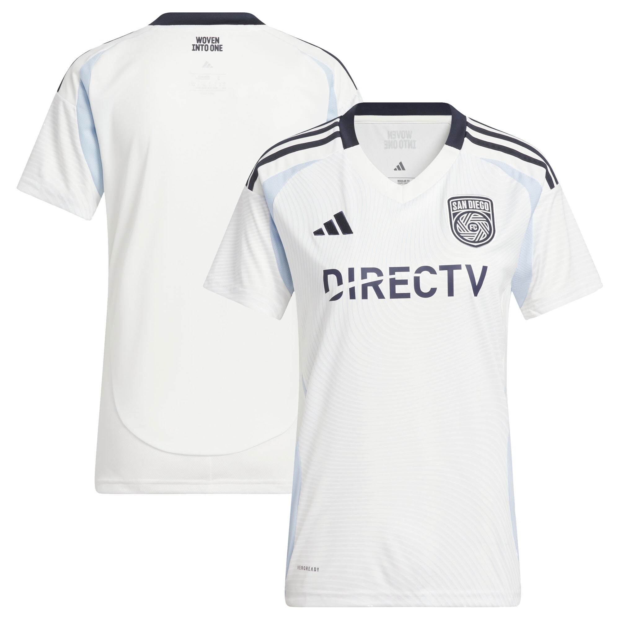 women8217s san diego fc adidas white 2025 woven into one replica jersey | San Jose Earthquakes Hats, Jerseys & MLS Apparel