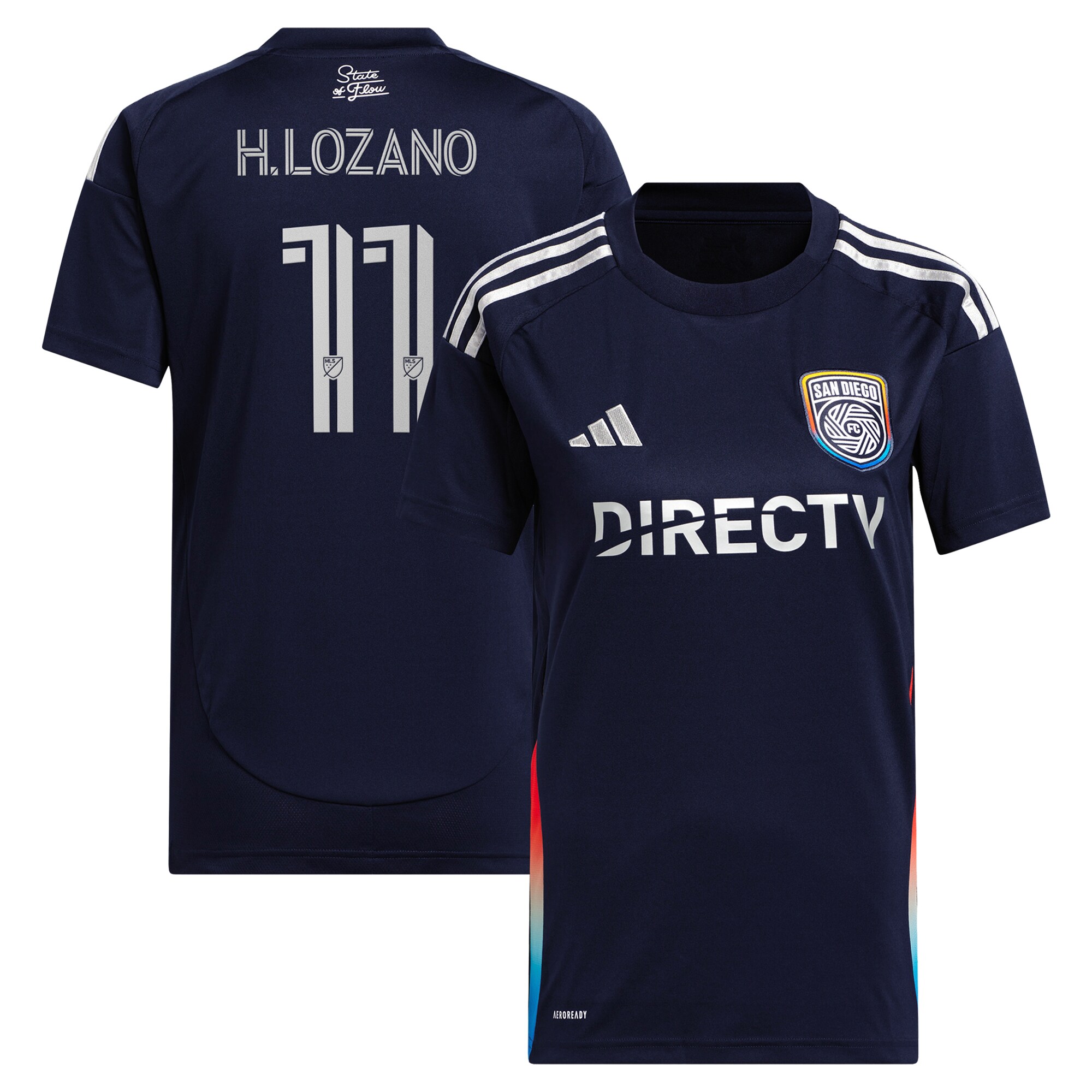 women8217s san diego fc hirving lozano adidas navy 2025 state of flow replica player jersey | San Jose Earthquakes Hats, Jerseys & MLS Apparel