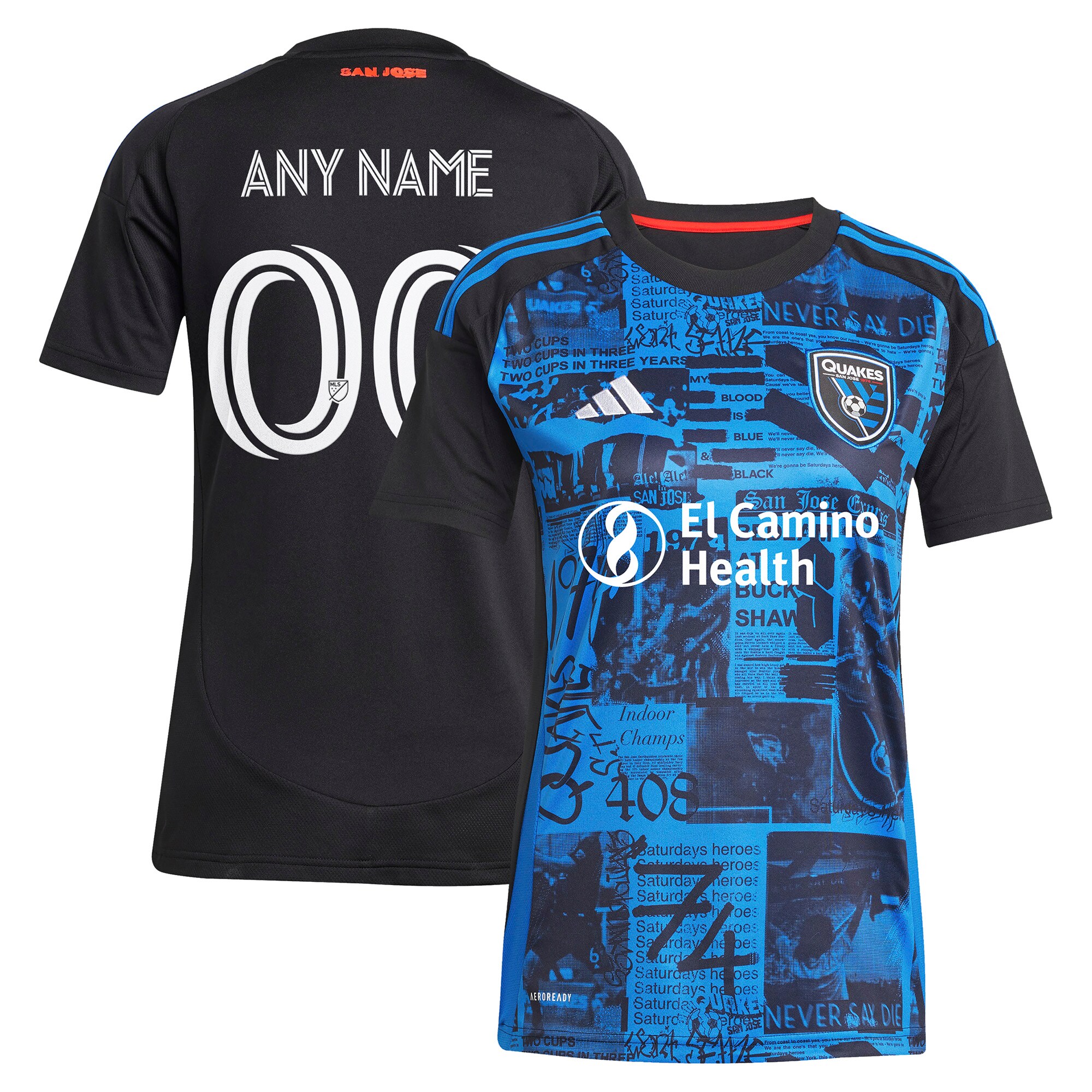 women8217s san jose earthquakes adidas black 2025 headliner replica custom jersey | San Jose Earthquakes Hats, Jerseys & MLS Apparel