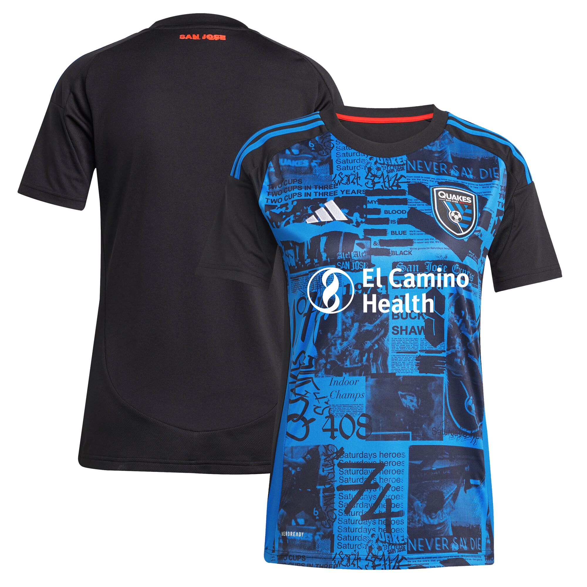 women8217s san jose earthquakes adidas black 2025 headliner replica jersey | San Jose Earthquakes Hats, Jerseys & MLS Apparel