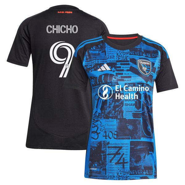 women8217s san jose earthquakes cristian arango adidas black 2025 headliner replica player jersey | San Jose Earthquakes Hats, Jerseys & MLS Apparel
