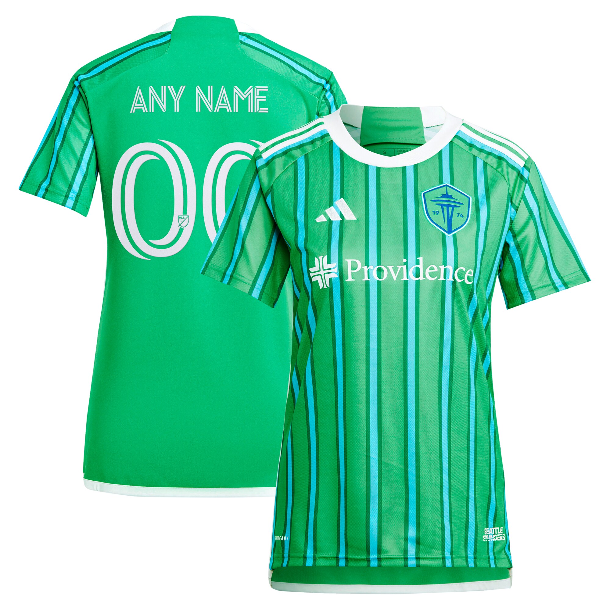 women8217s seattle sounders fc adidas green 2024 the anniversary kit replica custom jersey | San Jose Earthquakes Hats, Jerseys & MLS Apparel
