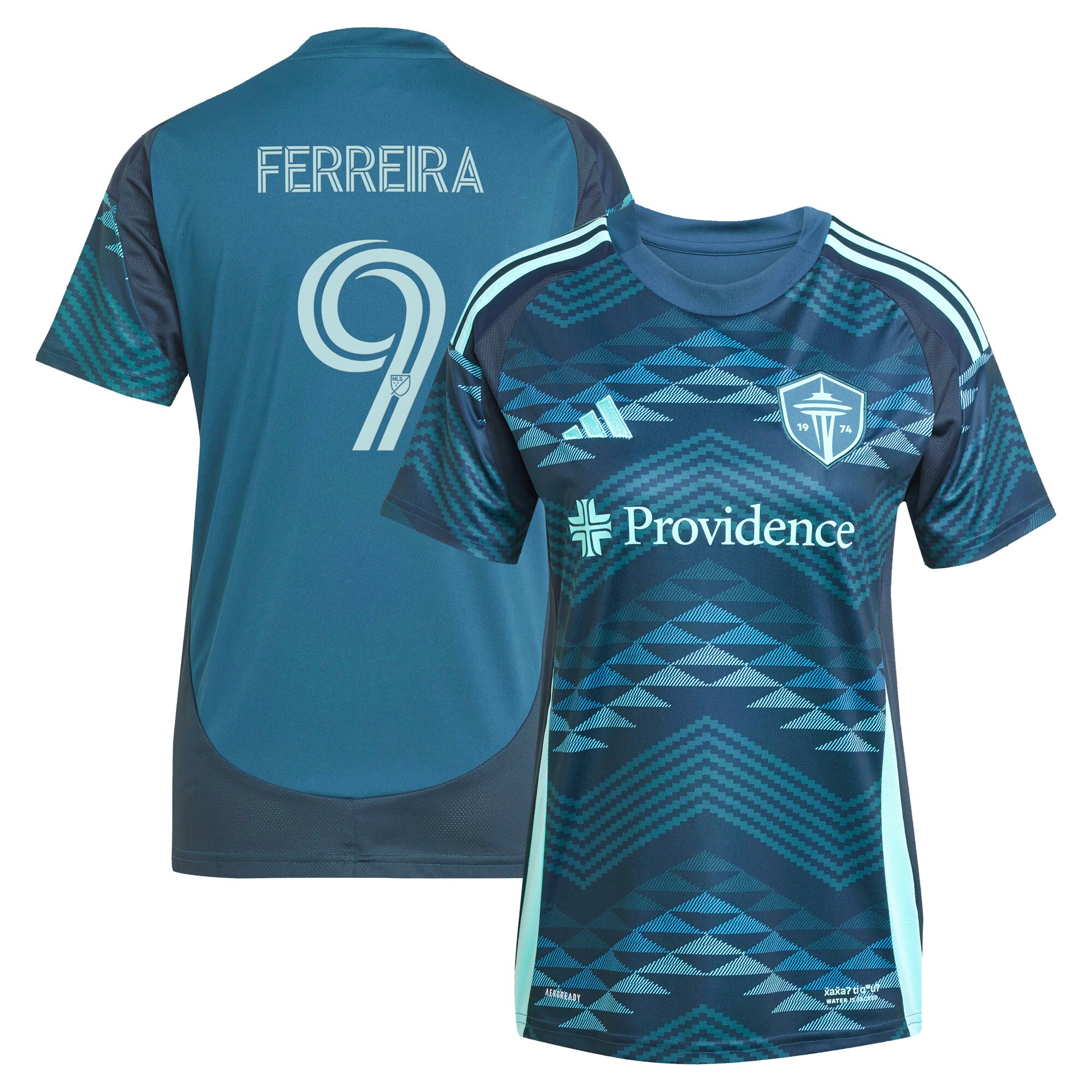 women8217s seattle sounders fc jesus ferreira adidas blue 2025 the salish sea kit replica player jersey | San Jose Earthquakes Hats, Jerseys & MLS Apparel