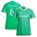 women8217s seattle sounders fc joao paulo adidas green 2024 the anniversary kit replica player jersey | San Jose Earthquakes Hats, Jerseys & MLS Apparel