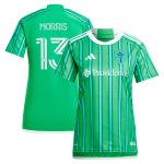 women8217s seattle sounders fc jordan morris adidas green 2024 the anniversary kit replica player jersey | San Jose Earthquakes Hats, Jerseys & MLS Apparel