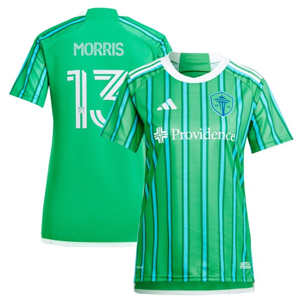women8217s seattle sounders fc jordan morris adidas green 2024 the anniversary kit replica player jersey | San Jose Earthquakes Hats, Jerseys & MLS Apparel