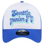 women8217s seattle sounders fc new era whiteblue throwback a-frame trucker 9forty snapback hat | San Jose Earthquakes Hats, Jerseys & MLS Apparel