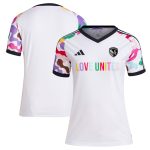 women8217s sporting kansas city adidas white 2023 pride pre-match top | San Jose Earthquakes Hats, Jerseys & MLS Apparel