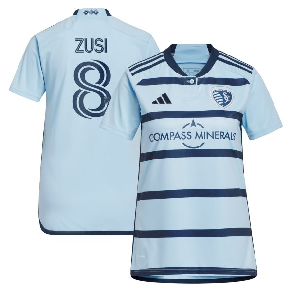 women8217s sporting kansas city graham zusi adidas light blue 2023 hoops 4.0 replica player jersey | San Jose Earthquakes Hats, Jerseys & MLS Apparel