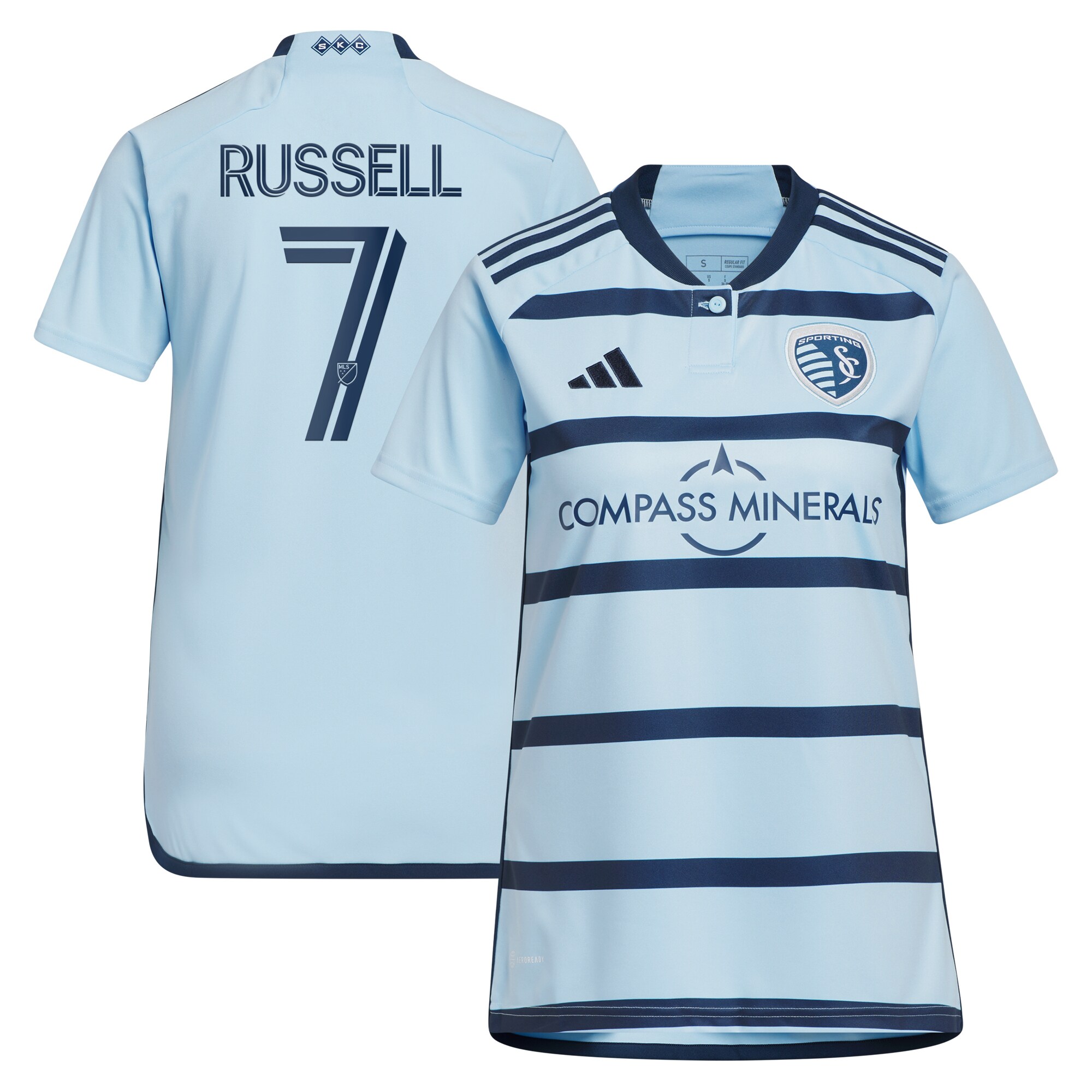women8217s sporting kansas city johnny russell adidas light blue 2023 hoops 4.0 replica player jersey | San Jose Earthquakes Hats, Jerseys & MLS Apparel