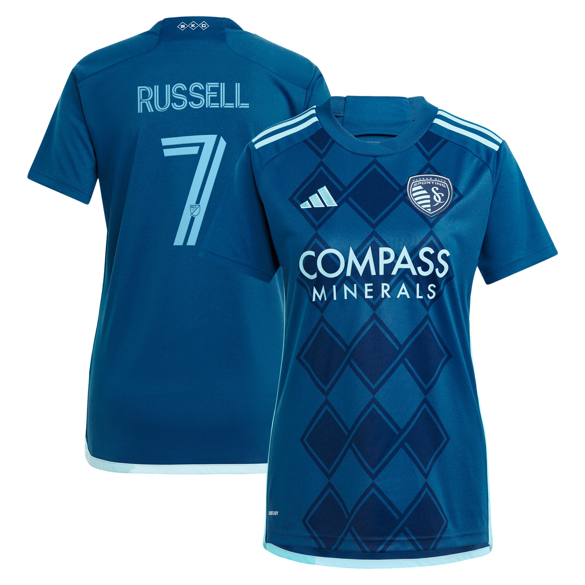 women8217s sporting kansas city johnny russell adidas navy 2024 diamonds our forever replica player jersey | San Jose Earthquakes Hats, Jerseys & MLS Apparel