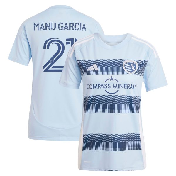 women8217s sporting kansas city manu garcia adidas light blue 2025 one kc replica player jersey | San Jose Earthquakes Hats, Jerseys & MLS Apparel