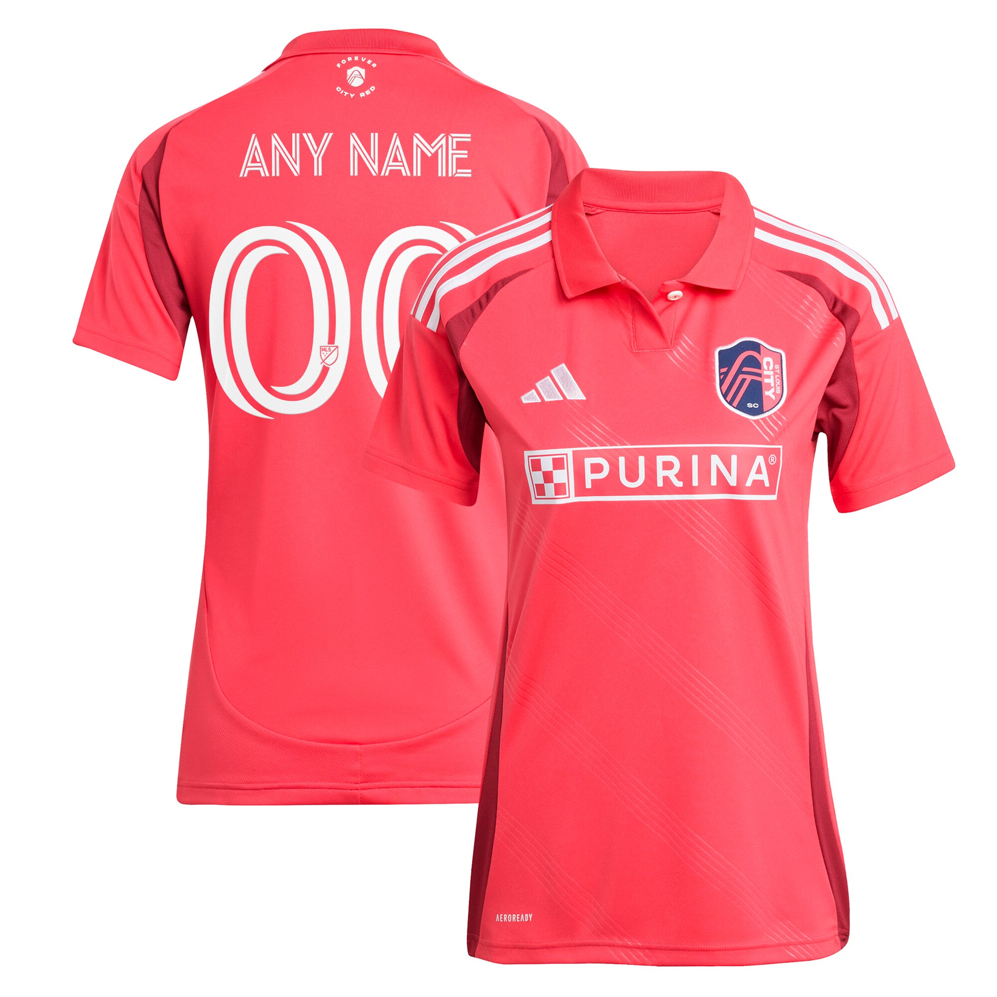 women8217s st. louis city sc adidas red 2025 forever city red replica custom jersey | San Jose Earthquakes Hats, Jerseys & MLS Apparel