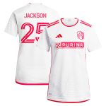 women8217s st. louis city sc aziel jackson adidas white 2024 the confluence kit replica player jersey | San Jose Earthquakes Hats, Jerseys & MLS Apparel