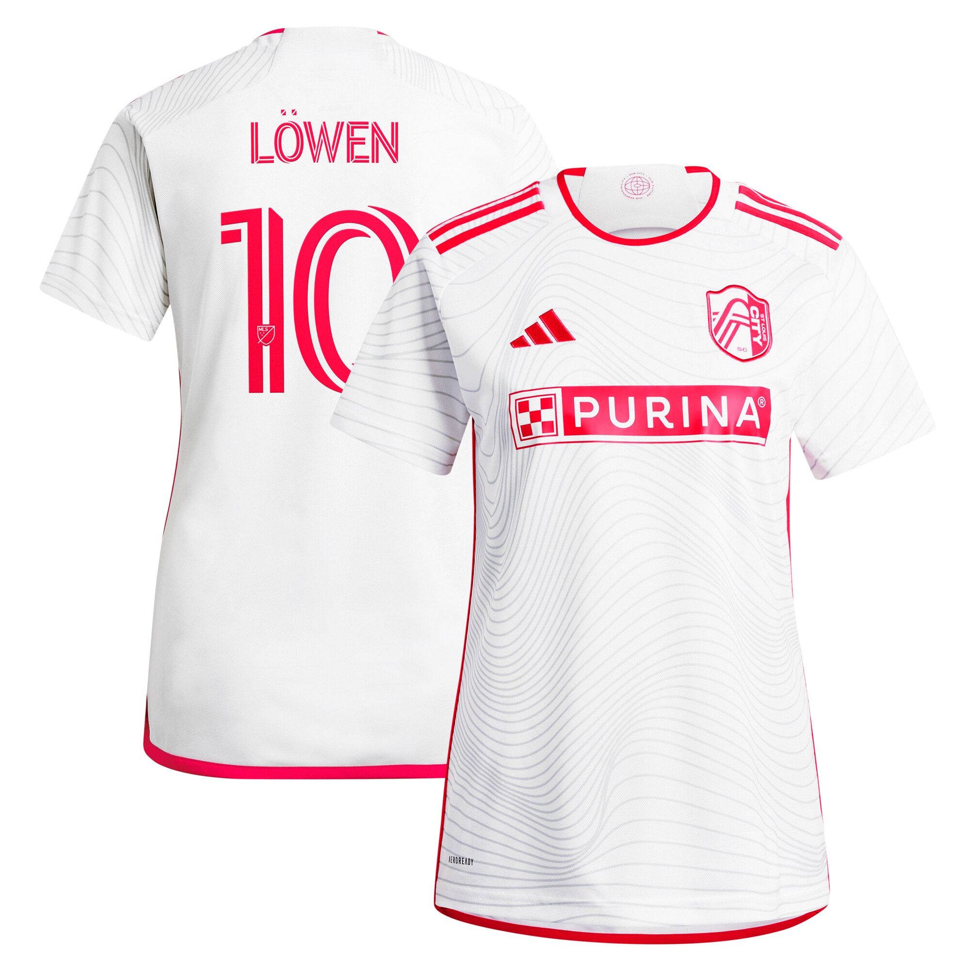 women8217s st. louis city sc eduard löwen adidas white 2024 the confluence kit replica player jersey | San Jose Earthquakes Hats, Jerseys & MLS Apparel