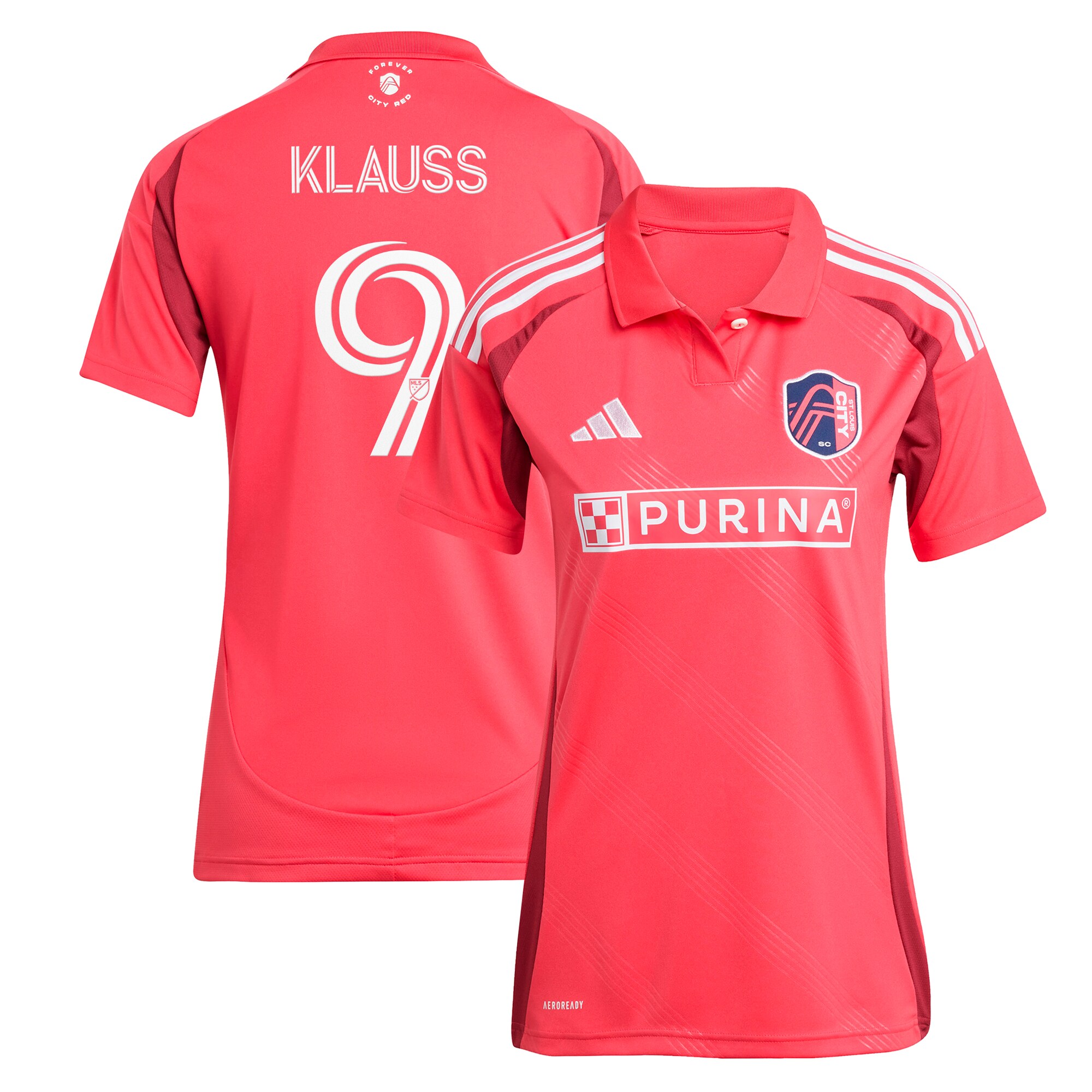 women8217s st. louis city sc joão klauss adidas red 2025 forever city red replica player jersey | San Jose Earthquakes Hats, Jerseys & MLS Apparel