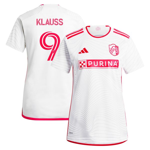 women8217s st. louis city sc joão klauss adidas white 2024 the confluence kit replica player jersey | San Jose Earthquakes Hats, Jerseys & MLS Apparel