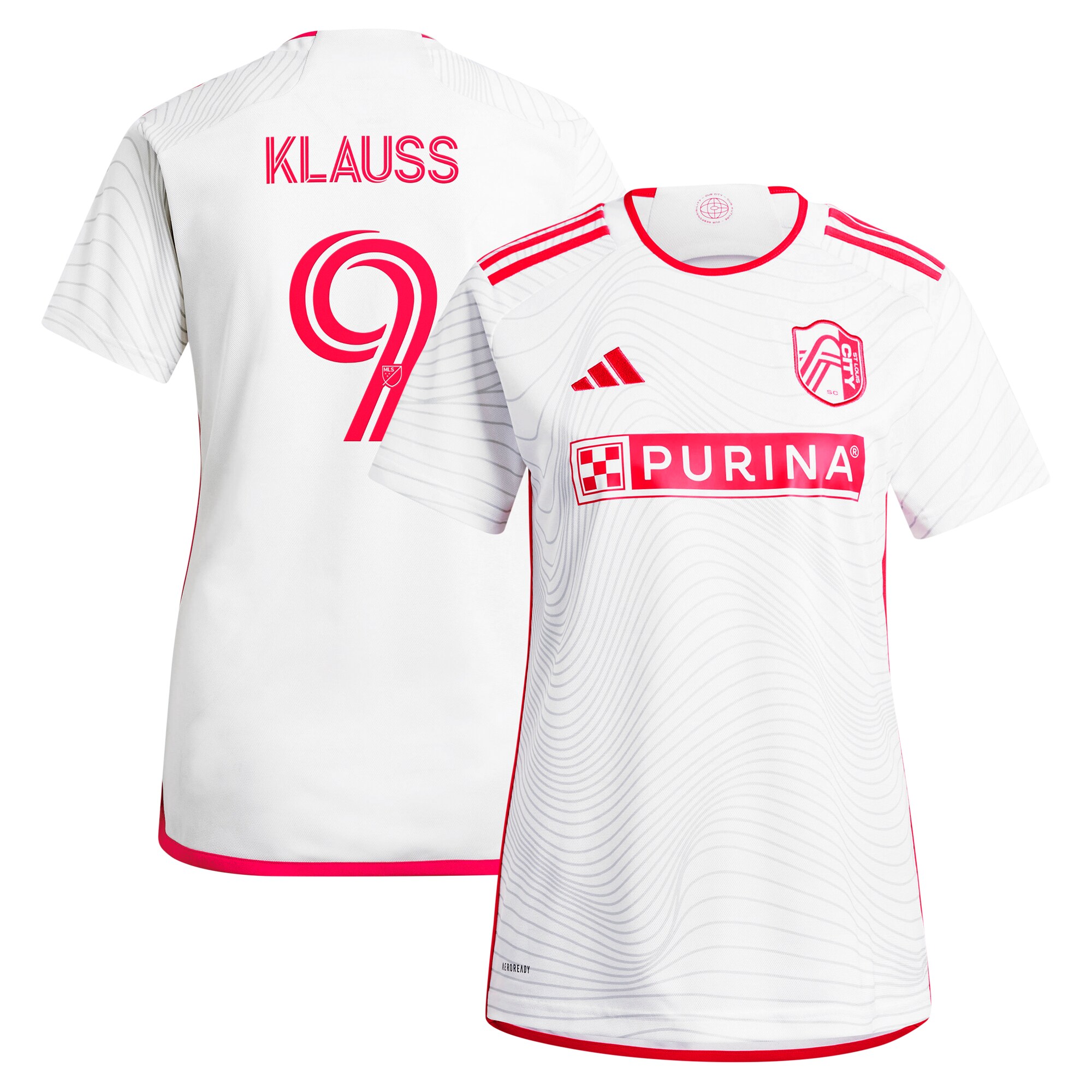 women8217s st. louis city sc joão klauss adidas white 2024 the confluence kit replica player jersey | San Jose Earthquakes Hats, Jerseys & MLS Apparel
