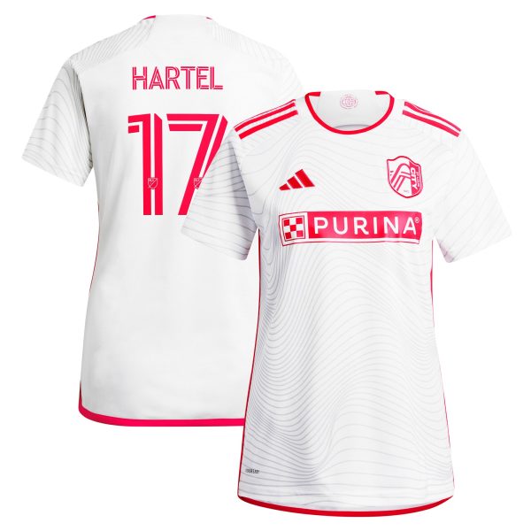 women8217s st. louis city sc marcel hartel adidas white 2024 the confluence kit replica player jersey | San Jose Earthquakes Hats, Jerseys & MLS Apparel