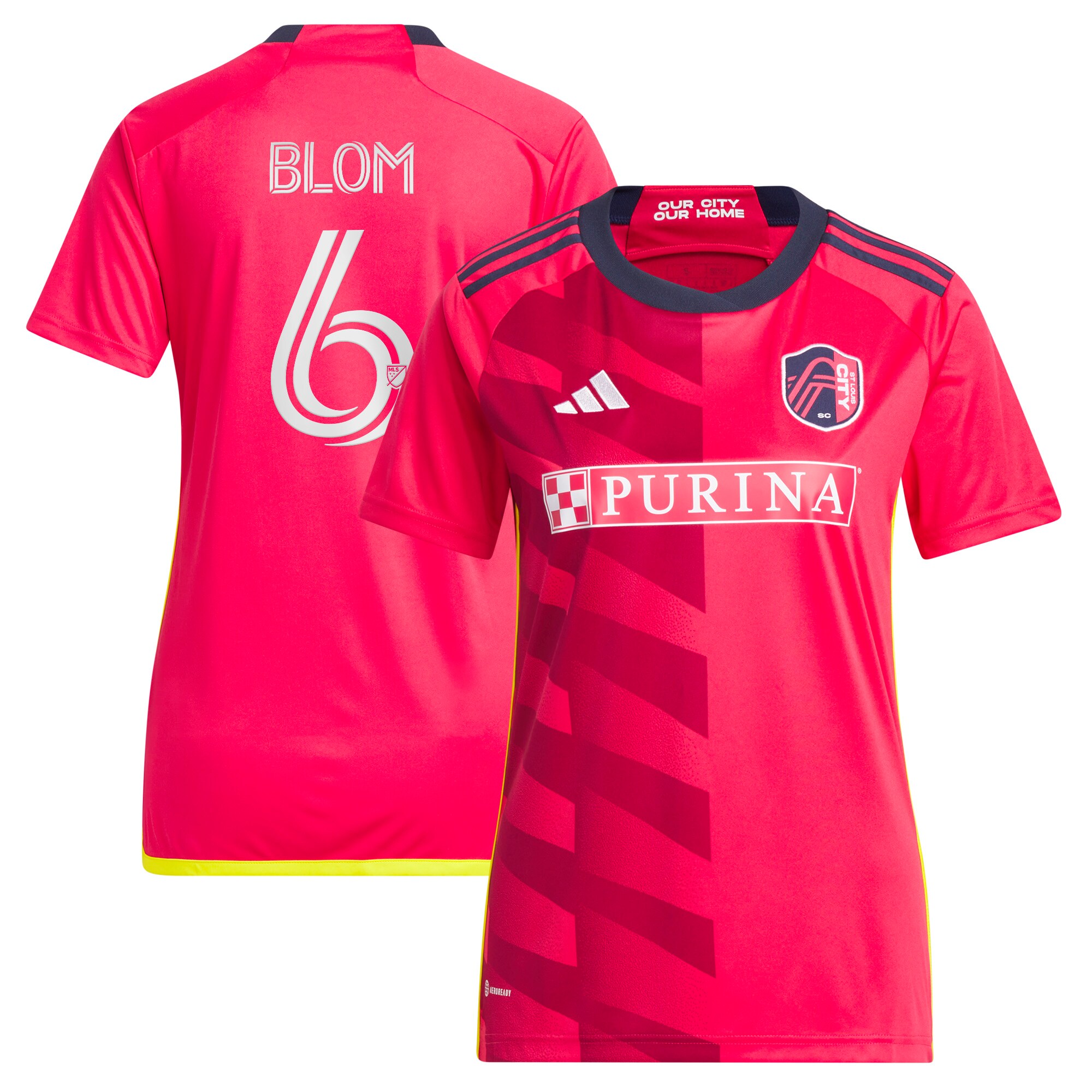 women8217s st. louis city sc njabulo blom adidas red 2023 city kit replica jersey | San Jose Earthquakes Hats, Jerseys & MLS Apparel