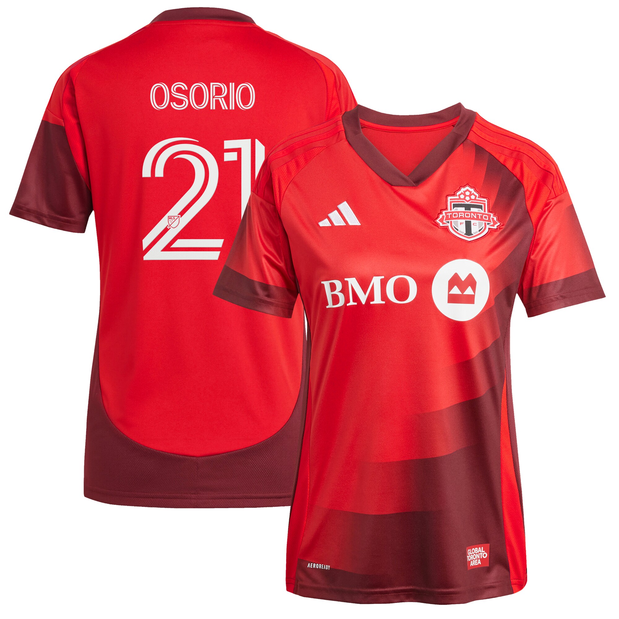 women8217s toronto fc jonathan osorio adidas red 2025 club kit replica player jersey | San Jose Earthquakes Hats, Jerseys & MLS Apparel