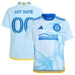 youth atlanta united fc adidas light blue 2024 the resurgens kit replica custom jersey | San Jose Earthquakes Hats, Jerseys & MLS Apparel