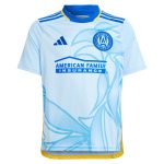 youth atlanta united fc adidas light blue 2024 the resurgens kit replica custom jersey | San Jose Earthquakes Hats, Jerseys & MLS Apparel