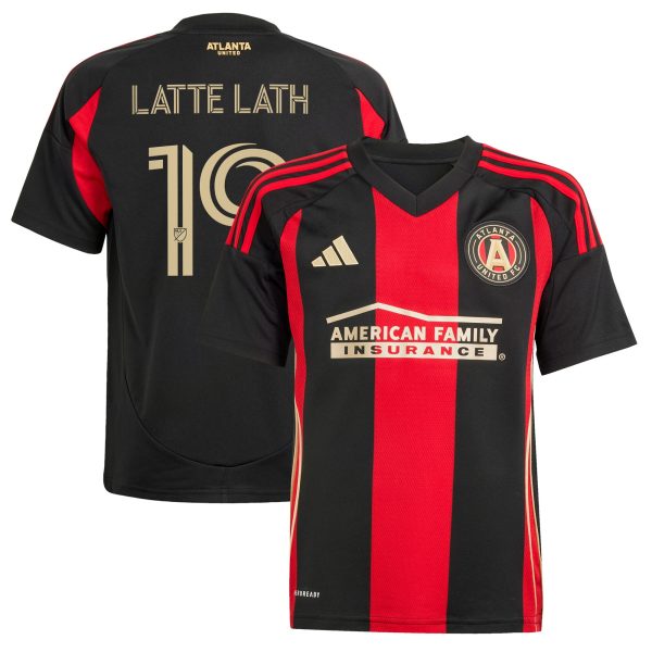 youth atlanta united fc emmanuel latte lath adidas black 2025 the connector replica player jersey | San Jose Earthquakes Hats, Jerseys & MLS Apparel