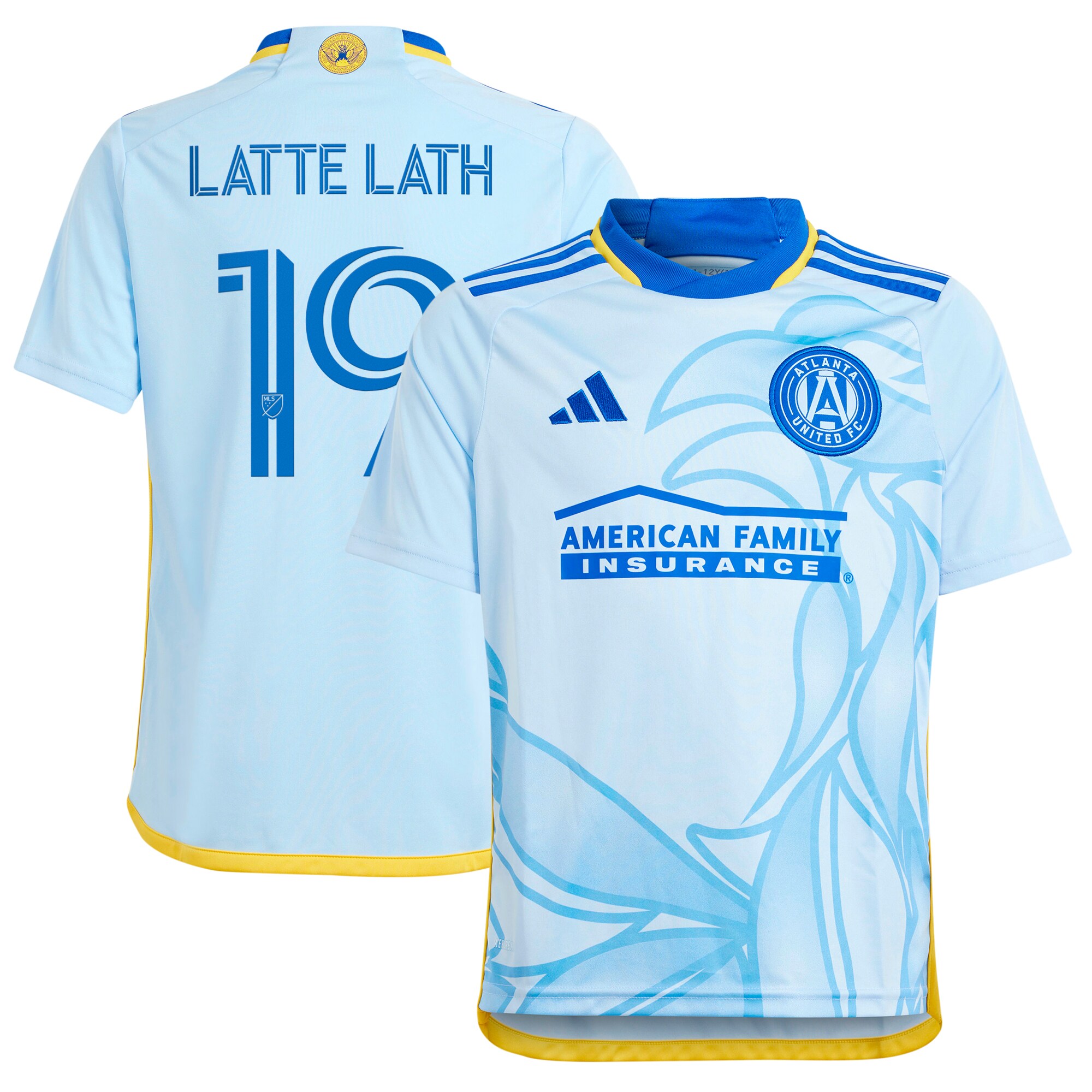 youth atlanta united fc emmanuel latte lath adidas light blue 2024 the resurgens kit replica player jersey | San Jose Earthquakes Hats, Jerseys & MLS Apparel