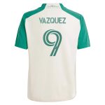 youth austin fc brandon vazquez adidas tan 2024 the armadillo kit replica player jersey | San Jose Earthquakes Hats, Jerseys & MLS Apparel