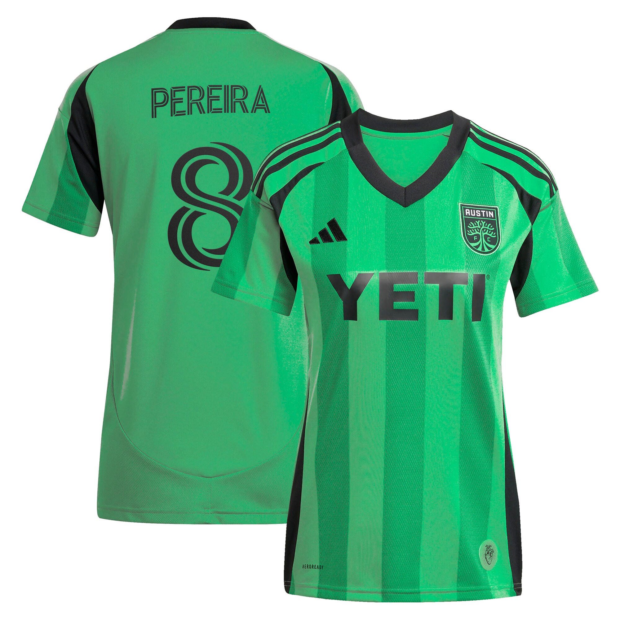 youth austin fc daniel pereira adidas green 2025 the heartbeat kit replica player jersey | San Jose Earthquakes Hats, Jerseys & MLS Apparel