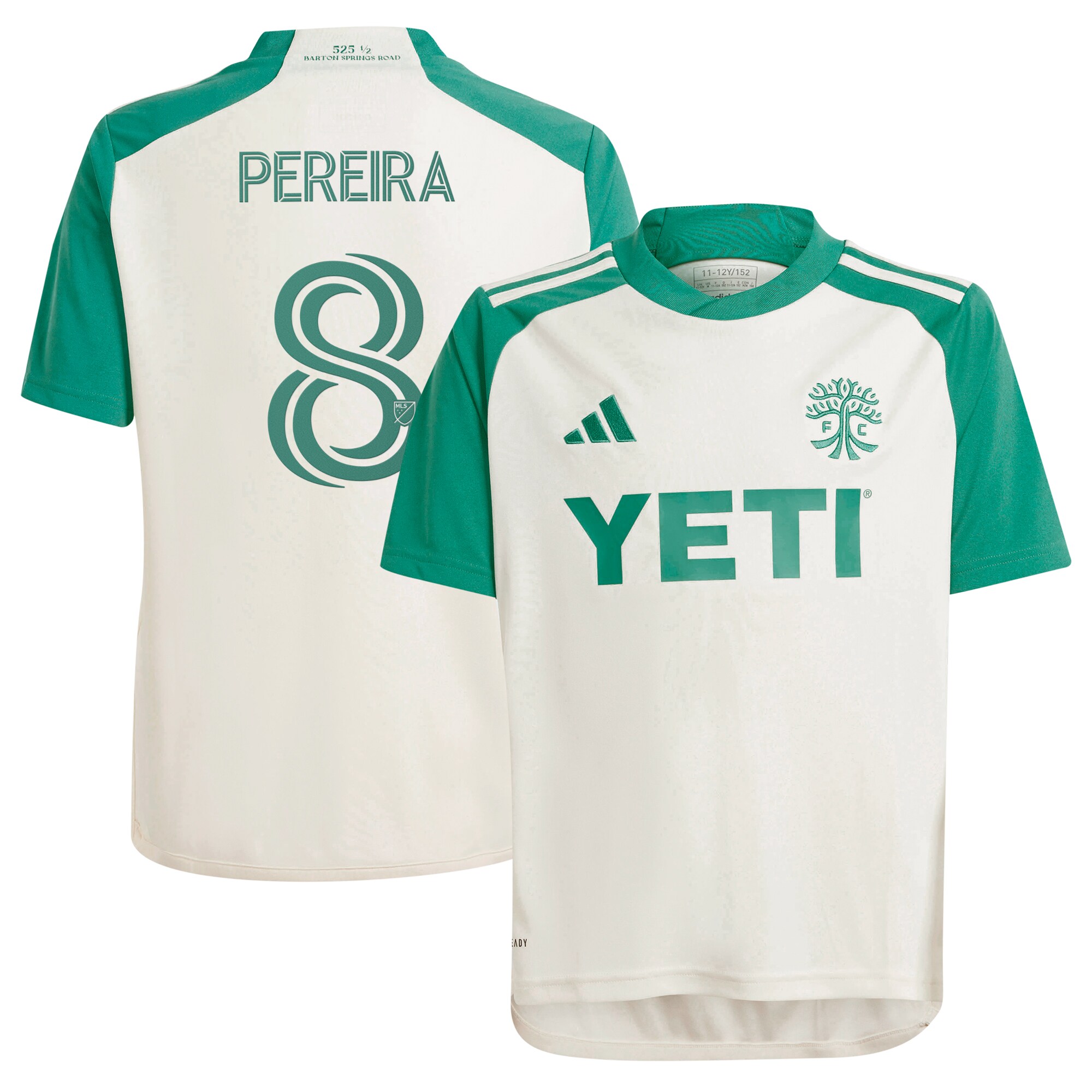 youth austin fc daniel pereira adidas tan 2024 the armadillo kit replica player jersey | San Jose Earthquakes Hats, Jerseys & MLS Apparel
