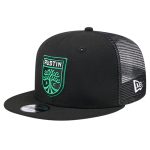 youth austin fc new era black 9fifty snapback trucker hat | San Jose Earthquakes Hats, Jerseys & MLS Apparel
