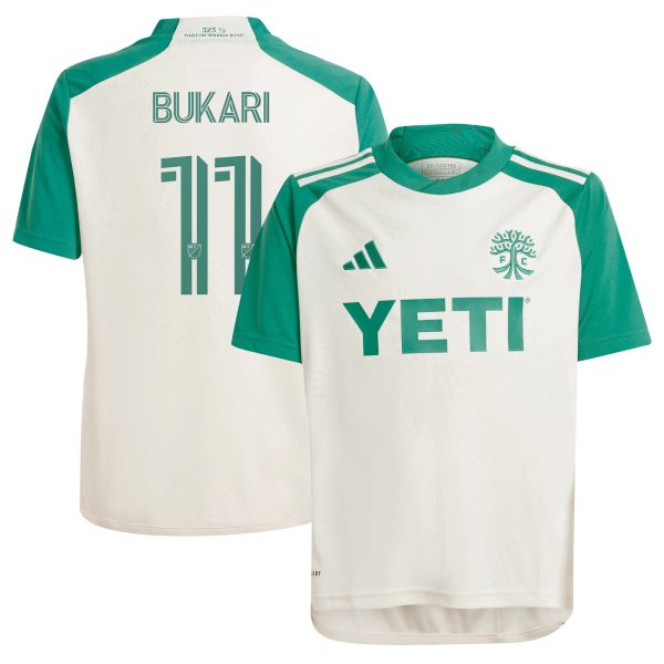 youth austin fc osman bukari adidas tan 2024 the armadillo kit replica player jersey | San Jose Earthquakes Hats, Jerseys & MLS Apparel