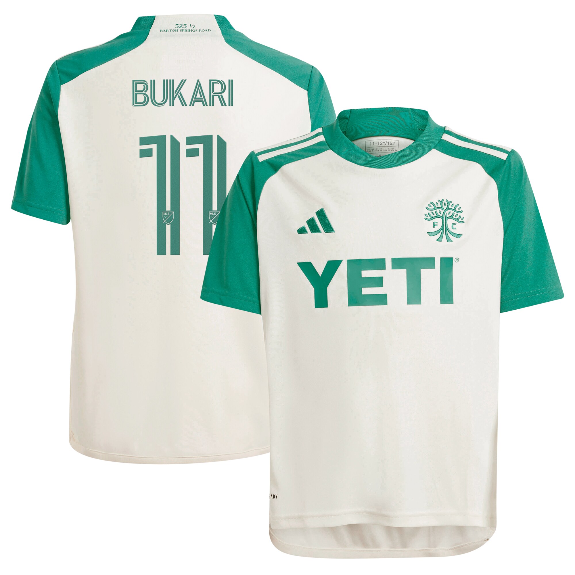 youth austin fc osman bukari adidas tan 2024 the armadillo kit replica player jersey | San Jose Earthquakes Hats, Jerseys & MLS Apparel