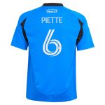 youth cf montreal samuel piette adidas blue 2025 montréal original replica player jersey | San Jose Earthquakes Hats, Jerseys & MLS Apparel