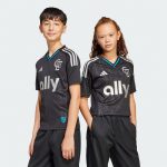 youth charlotte fc adidas black 2025 fortress kit replica jersey | San Jose Earthquakes Hats, Jerseys & MLS Apparel