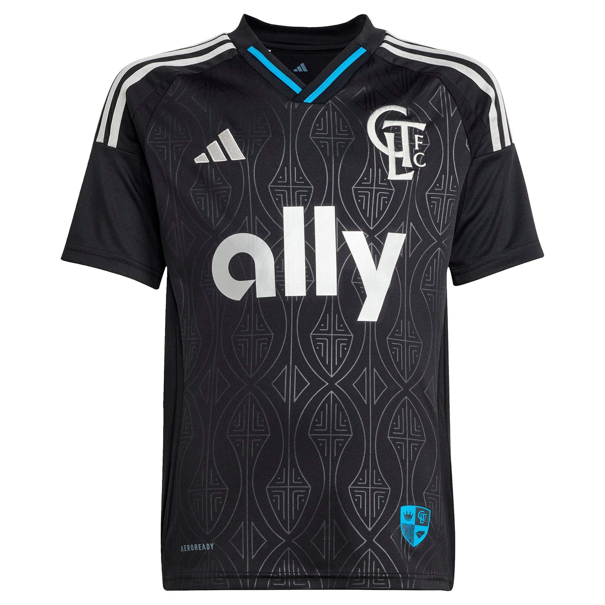 youth charlotte fc ashley westwood adidas black 2025 fortress kit replica player jersey | San Jose Earthquakes Hats, Jerseys & MLS Apparel