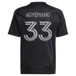 youth charlotte fc patrick agyemang adidas black 2025 fortress kit replica player jersey | San Jose Earthquakes Hats, Jerseys & MLS Apparel