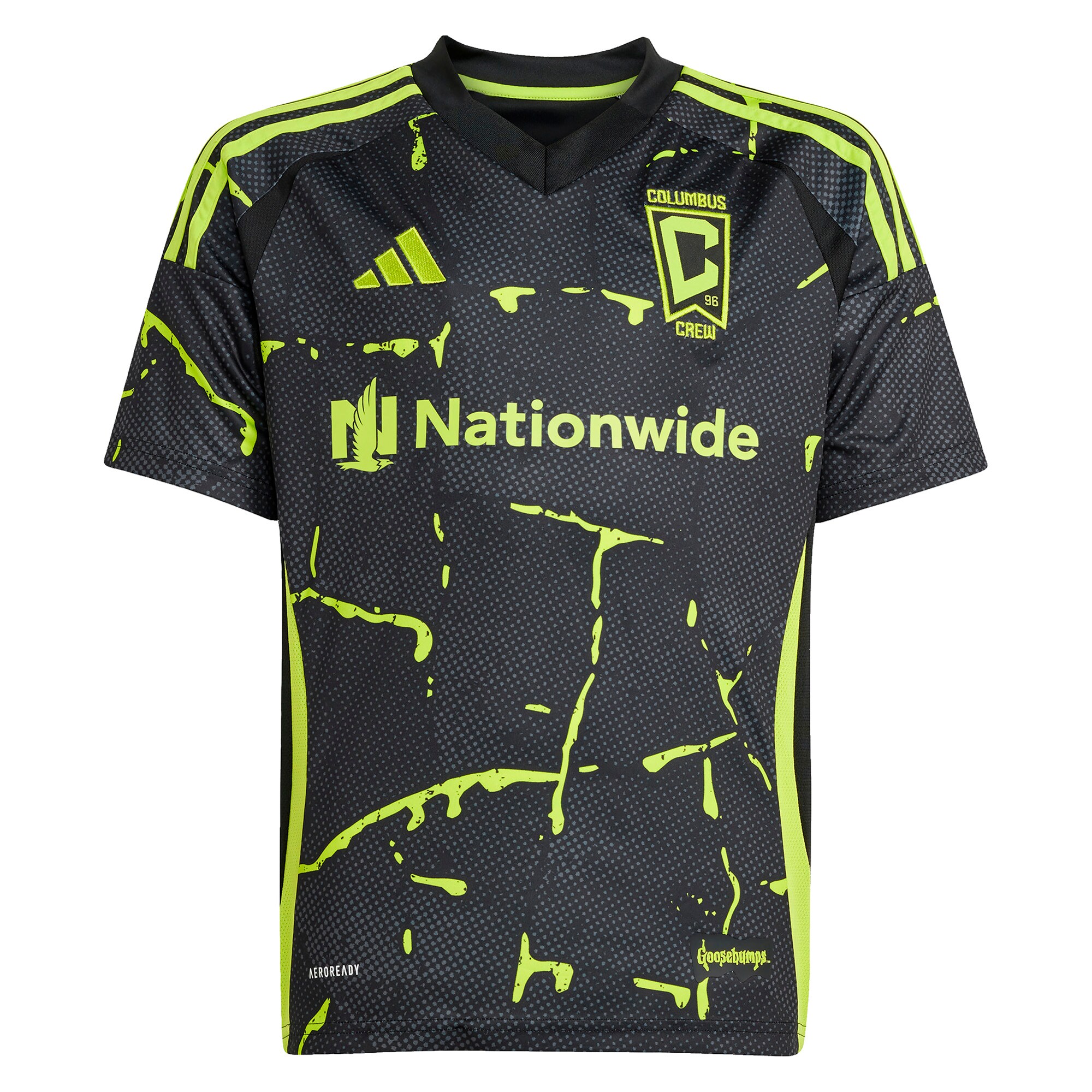 youth columbus crew adidas black 2025 the goosebumps kit replica custom jersey | San Jose Earthquakes Hats, Jerseys & MLS Apparel